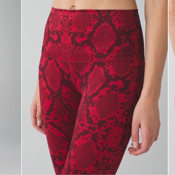 lululemon athletica Red Leggings Sleek Performance Fit - Picture 4 of 7